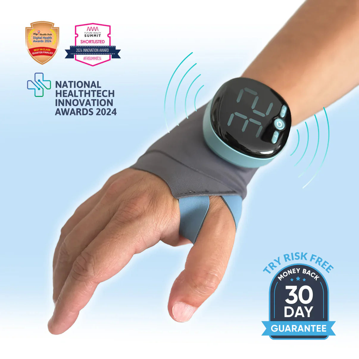 TheraNeck™ - Smart EMS & Heat Therapy Wrist Massager